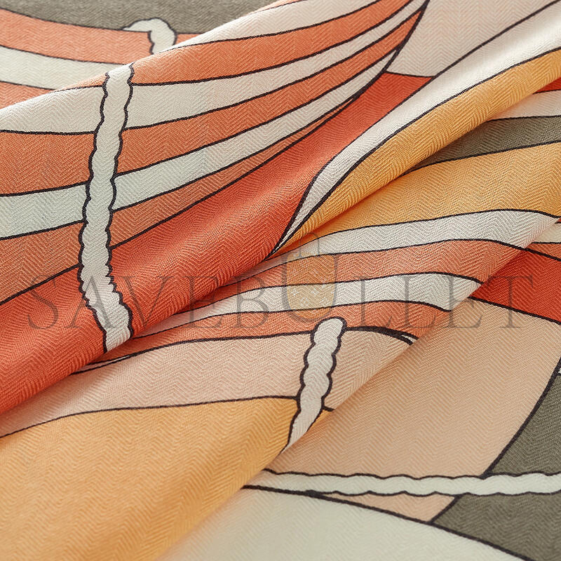 HERMES THALASSA SHAWL 140 H241581S 15 (136*135cm)